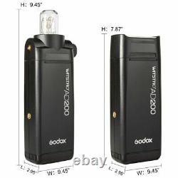 Godox Ad200 200w 2.4g Hss Ttl 1/8000s Pocket Flash Speedlite Pour La Photo De Mariage