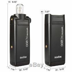 Godox Ad200 200ws 2.4g Flash Ttl 1/8000 Hss Monolight Pour Nikon Canon Sony Fuji