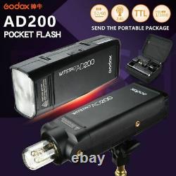 Godox Ad200 Ttl Hss 1/8000s 200w Flash Speedlite Strobe F Canon Nikon Sony Fuji