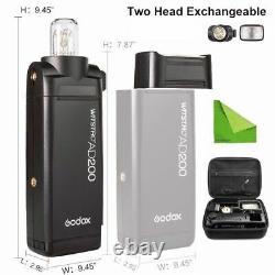 Godox Ad200 Ttl Hss 2.4g Double Head Pocket Speedlite Flash Pour Nikon Canon Sony