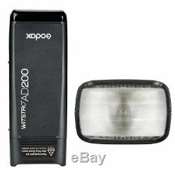 Godox Ad200 Ttl Pocket Flash Speedlite Double Têtes Pour Canon / Nikon / Sony / Reflex Numérique