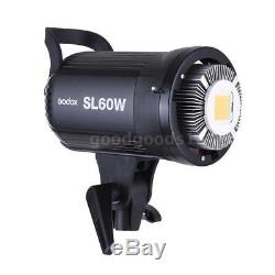 Godox Sl-60w Led Haute Puissance Lampe Vidéo Télécommande Sans Fil + Bowens Mont