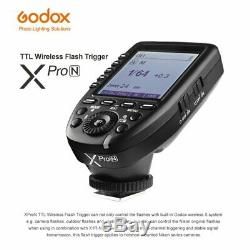 Godox V1-n 2.4g Ttl Speedlite Xpro Trigger + Filtres De Couleur Pour Nikon