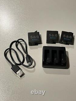 Gopro Hero7 Black 4k Waterproof With Wrist Remote, Extra Batteries, Case, Plus
