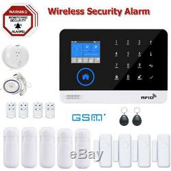 Gsm Wifi 3g Sans Fil Gprs Système D'alarme App Télécommande Antivol Maison De Sécurité