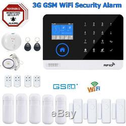 Gsm Wifi 3g Sans Fil Gprs Système D'alarme App Télécommande Antivol Maison De Sécurité