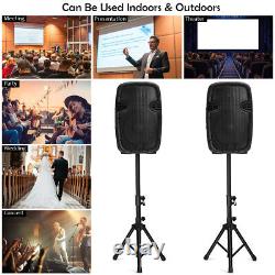 Haut-parleurs À Double 12 1600w 2-way Avec Haut-parleurs Bluetooth MIC