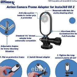 Insta360 Go 2 Miniature Caméra D'action + Support De Cadre + Trépied + Kit De Bâton De Selfie
