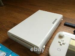 Lire La Liste! Nintendo Wii U 8gb White System Console + Choose 1 Jeunes USA Ou Plus