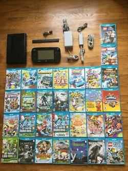 Lire La Liste! Nintendo Wii U Deluxe 32 Go Black System Console + Choose 1 Game USA