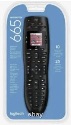 Logitech Harmony 665 10-device Universal Remote Black Brand New Sealed