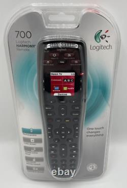 Logitech Harmony 700 8-device Universal Télécommande Tv Noir Nouveau & Scellé