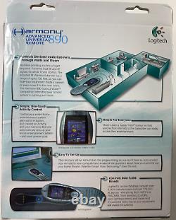 Logitech Harmony 890 Advanced Universal Remote Control Nouveau Avec Boîte