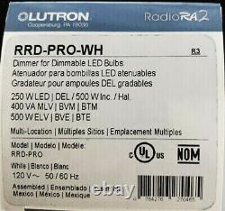 Lutron Rrd-pro-wh Radio Ra2 Radiora Ra Dimmer New In Box