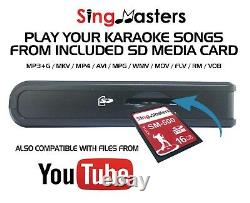 Machine Karaoké Anglaise Singmasters Magic Sing, 13000 Chanson Anglaise, 2 Wireless MIC