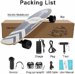 Mini Electric Skateboard 350w Motor Longboard Board Sans Fil Avec Contrôleremote