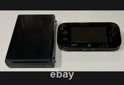 Nintendo Wii U Console 32 Go Bundle + Wii U Plaque De Jeu Et Cordons De Puissance Testés