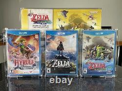 Nintendo Wii U Legend Of Zelda Wind Waker Hd Deluxe Set Console Nouveaux Jeux