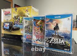 Nintendo Wii U Legend Of Zelda Wind Waker Hd Deluxe Set Console Nouveaux Jeux