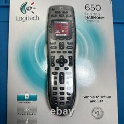Nouveau Logitech Harmony 650 Universal Remote Control All In One Programmable
