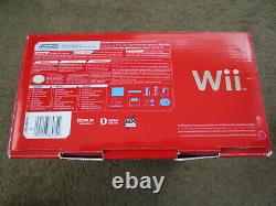 Nouveau Nintendo Wii Super Mario Edition Limitée Red Console System 25e Anniversaire