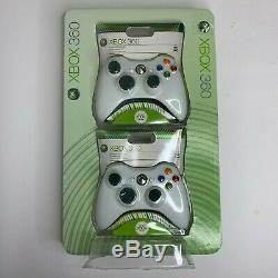 Nouveau Xbox 360 Controller Pack 2 Sans Fil Blanc Oem Microsoft À Distance Gamepad Rare