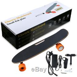 Planche À Roulettes Électrique Télécommande Sans Fil Longboard Skate Complet Plate-forme Ak