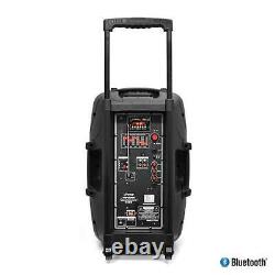 Pphp152bmu 15 1000w Haut-parleur Bluetooth Portable Radio Fm Avec Microphone
