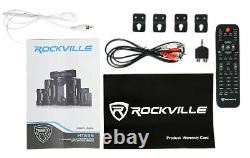 Rockville Bluetooth Home Theater Karaoke Machine System Avec8 Micros Sub + Wireless