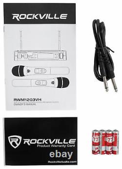 Rockville Bluetooth Home Theater /karaoke Machine System Avec (2) Micros Subs+wireless