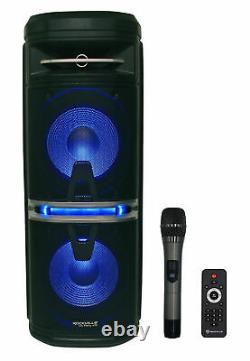 Rockville Go Party X10 Dual 10 Karaoke Machine System+wireless Mic+tablet Stand