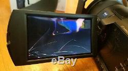 Sony Pxw-x70 Caméscope 4k Evolutif Broken Écran Noir Faible Utilisation
