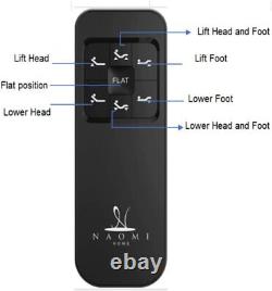 Télécommande Sans Fil Cadre De Lit Réglable Head & Foot Incline Pliable