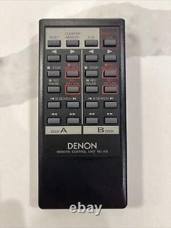 Télécommande d'origine pour lecteur de cassettes Denon Dual Deck RC-410 pour DRW-850 RARE