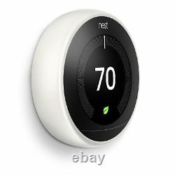 Thermostat Intelligent Google Nest Learning (3ème Génération, Blanc) T3017us