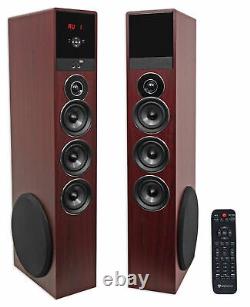 Tower Speaker Home Theater System Avec Sub Pour Sony X800e Télévision Tv-wood