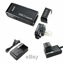 Us Godox 2.4g Ad200 Ttl Double Tête Pocket Flash Li-ion Speedlite + Réflecteur