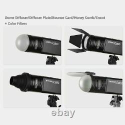 Us Godox V1-n Ttl Hss 1/8000s Camera Flash + Ak-r1 Flash Accesories Pour Nikon