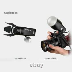 Us Godox V1-n Ttl Hss 1/8000s Camera Flash + Ak-r1 Flash Accesories Pour Nikon
