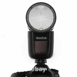 Us Stock Godox V1-s 2.4g Ttl Hss Tête Ronde Caméra Flash Pour Sony Kit Speedlight