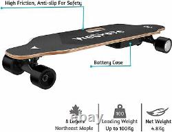 Weskate Electric Longboard Wireless Remote Control Complete Skateboard Cruiser