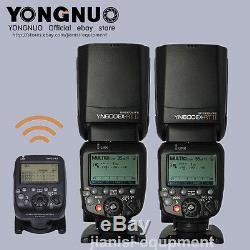 Yongnuo 2pcs Yn600ex-rt II Flash + Yne3-rt Contrôleur Flash Pour Canon